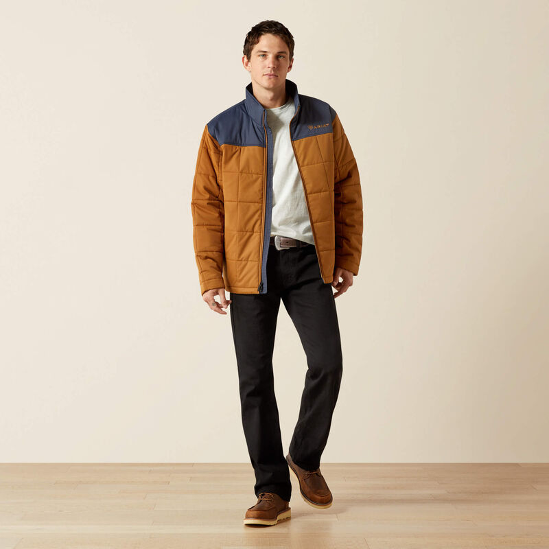 Ariat Men's Crius Insulated Jacket -  Blue Nights/Almond Khaki