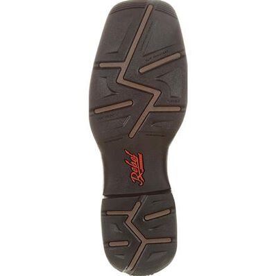 REBEL™ BY DURANGO® PULL-ON WESTERN BOOT- Saddlehorn and Clover