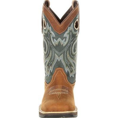 REBEL™ BY DURANGO® PULL-ON WESTERN BOOT- Saddlehorn and Clover