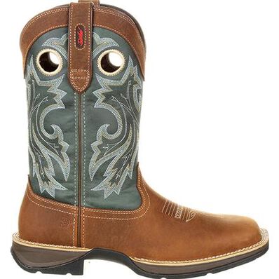 REBEL™ BY DURANGO® PULL-ON WESTERN BOOT- Saddlehorn and Clover