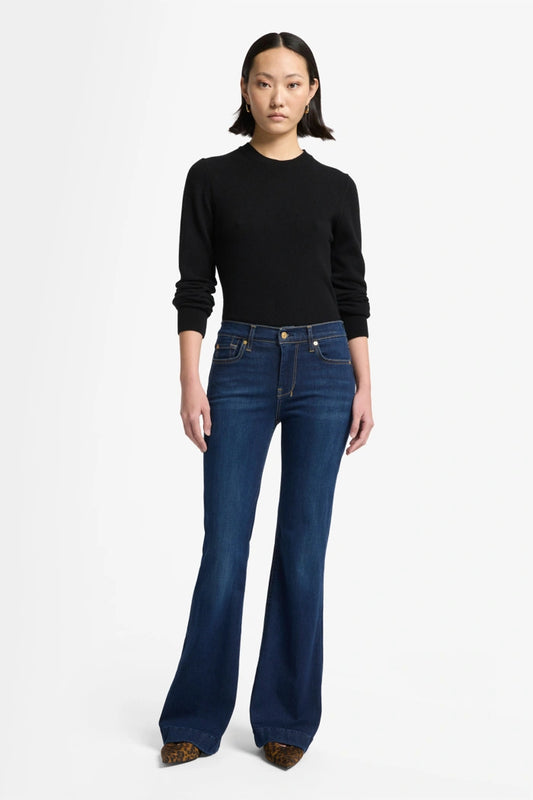 7 For All Mankind Dojo Tailorless Slim Illusion Tried & True Mid Waist Flared Jeans