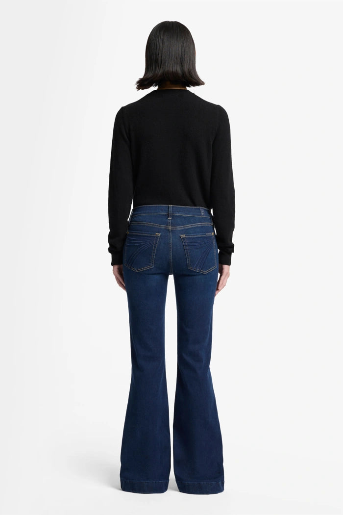 7 For All Mankind Dojo Tailorless Slim Illusion Tried & True Mid Waist Flared Jeans
