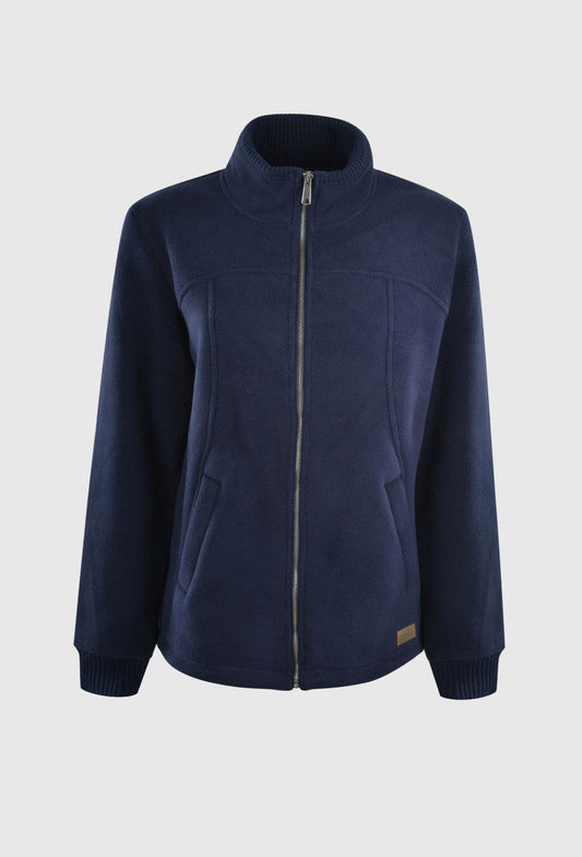 DUX BAK WOMENS PACIFIC BONDED FLEECE JACKET - NAVY