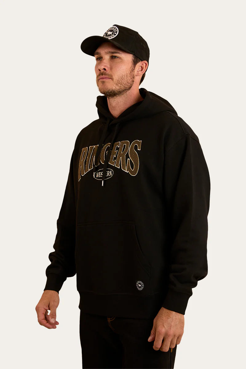 Ringers Western Mens Daylesford Australian Cotton Fleece - Black / Military Green