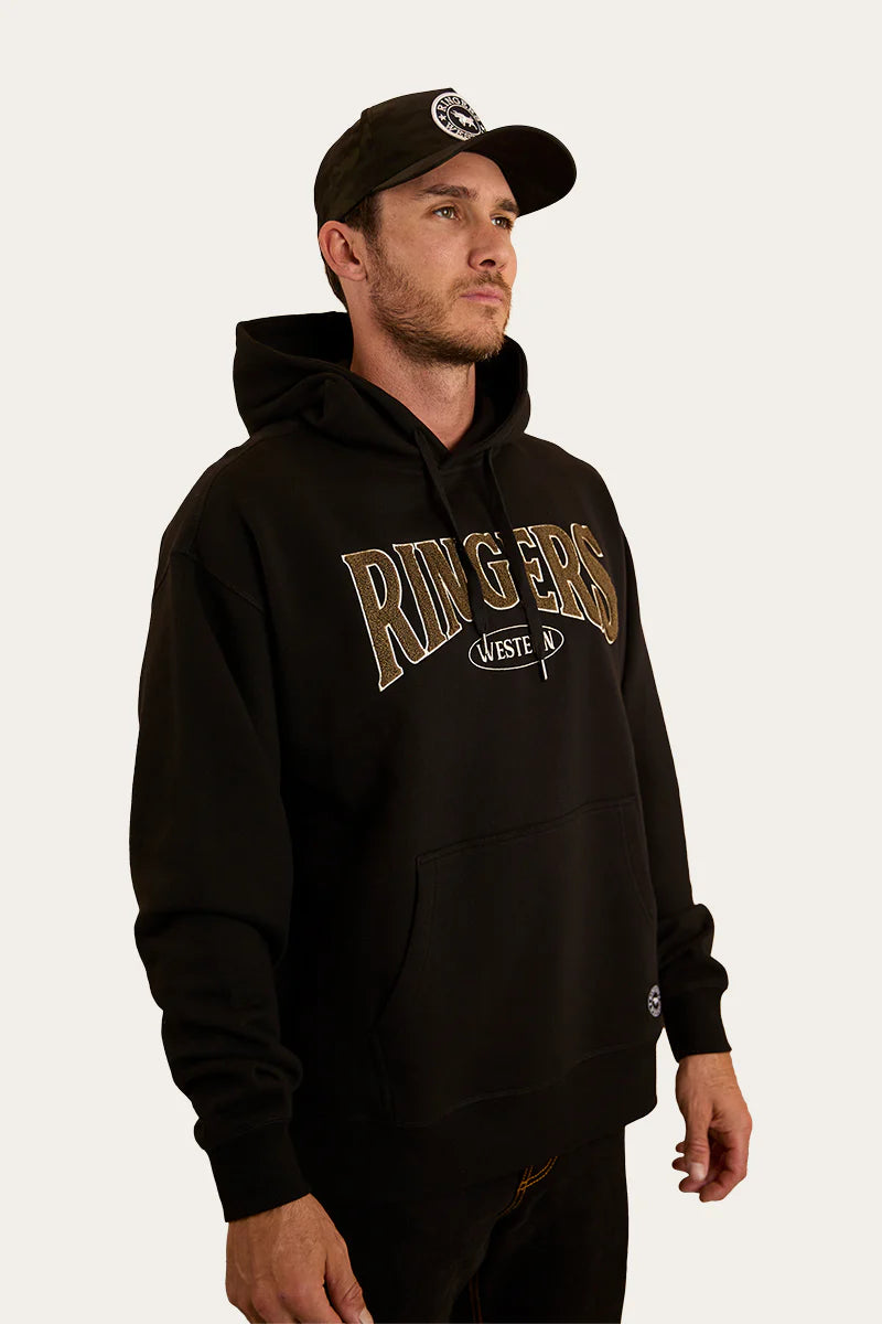 Ringers Western Mens Daylesford Australian Cotton Fleece - Black / Military Green