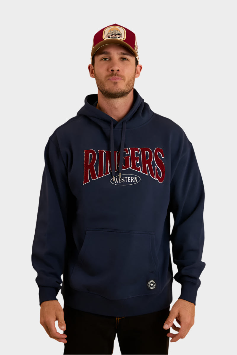 Ringers Western Daylesford Mens Australia Cotton Fleece - Navy / White