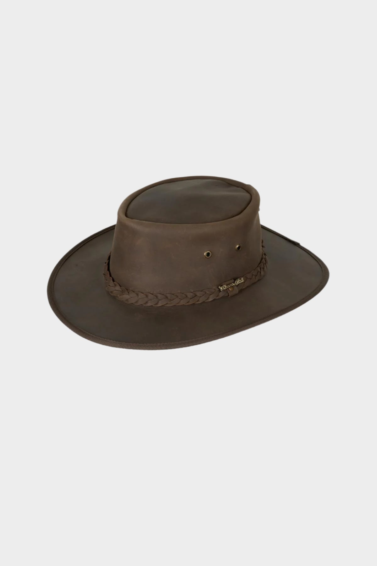 Thomas Cook Mens Denham Leather Hat -CHOCOLATE