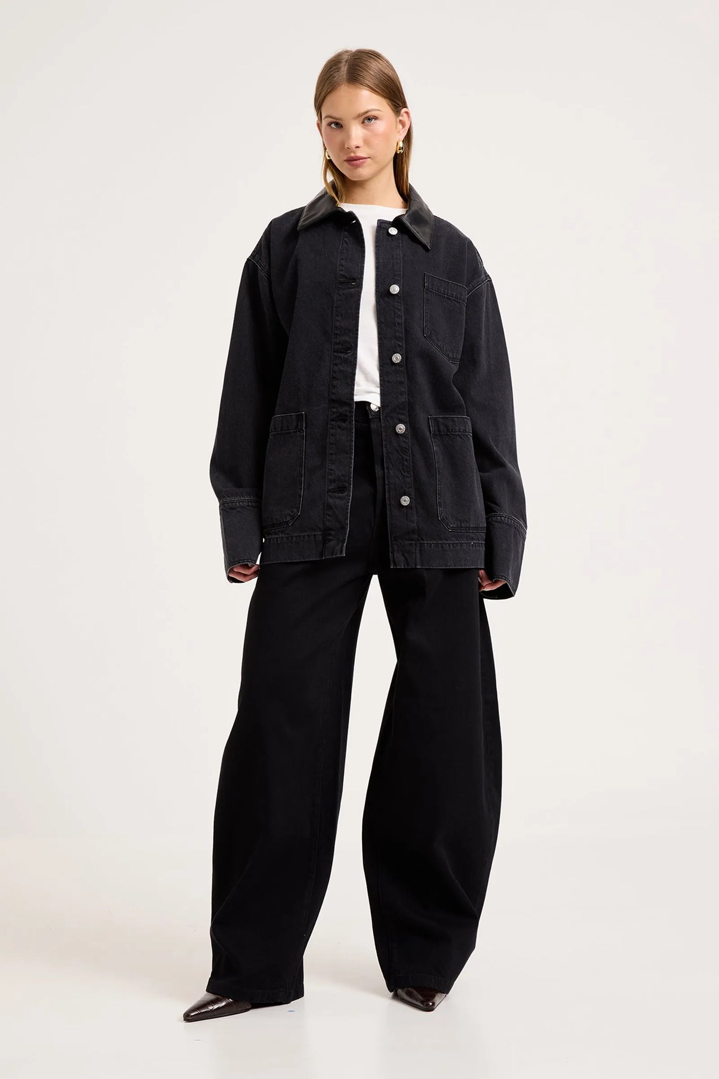 Rolla's Denim Chore Jacket - Mercer Black