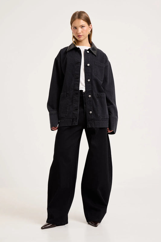 Rolla's Denim Chore Jacket - Mercer Black