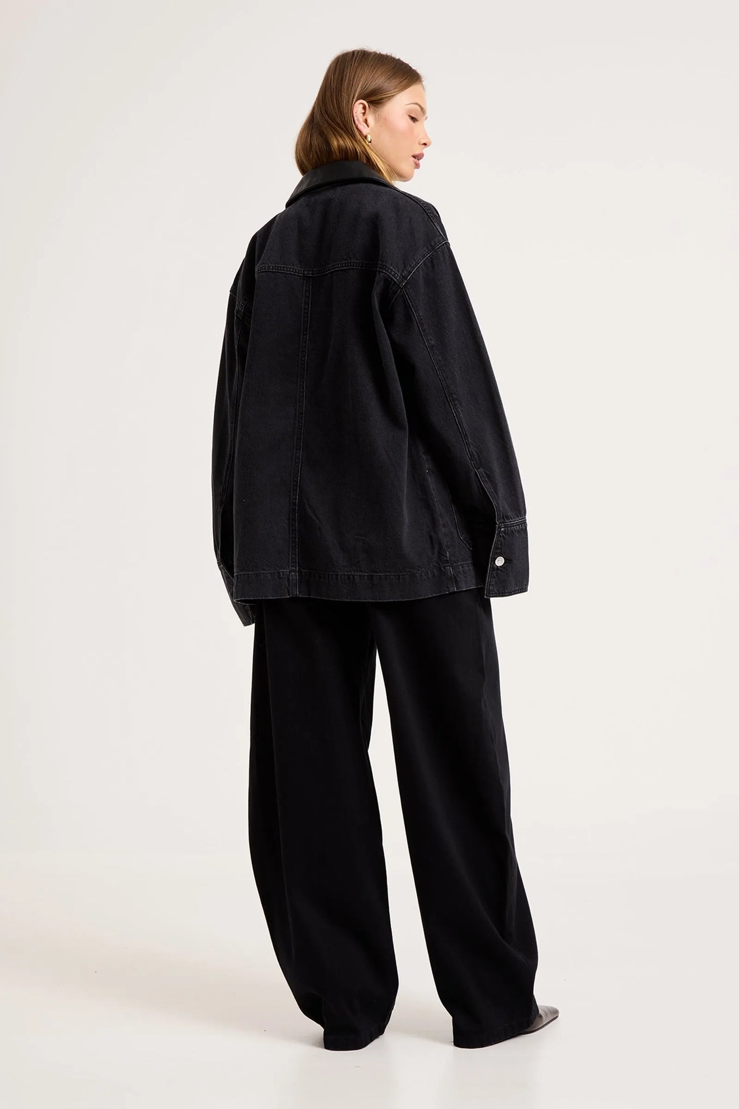 Rolla's Denim Chore Jacket - Mercer Black