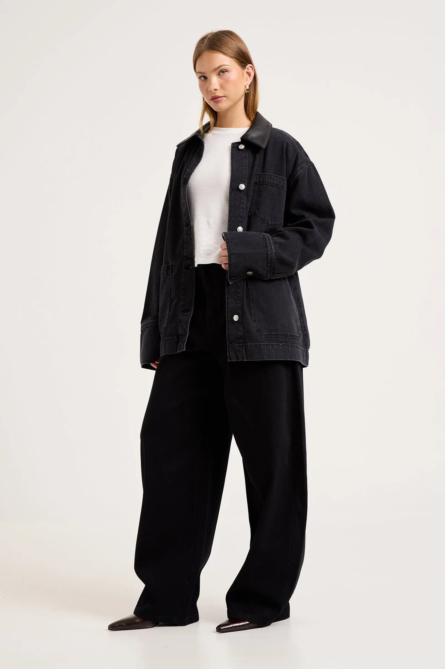 Rolla's Denim Chore Jacket - Mercer Black