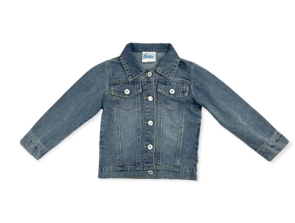 Shea Baby Girl's Denim Fringe Jacket