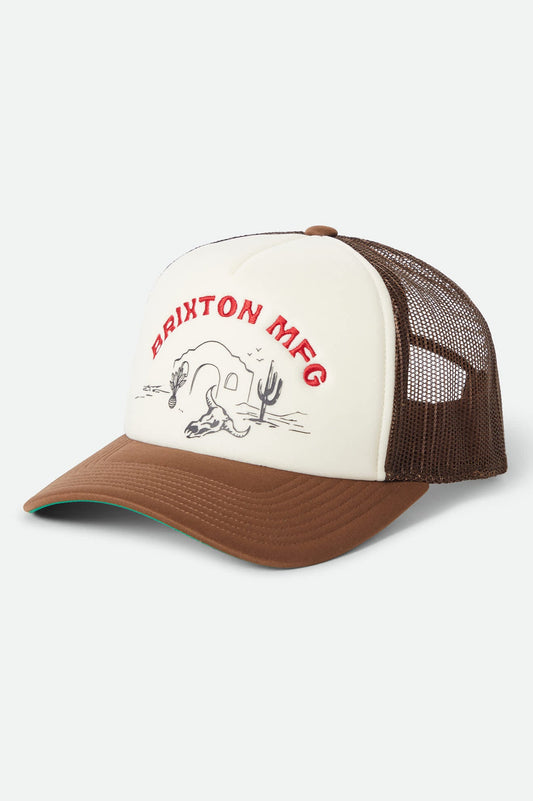 Brixton Women's Desert Leisure NetPlus® Trucker Hat - Pinecone Brown/Whitecap
