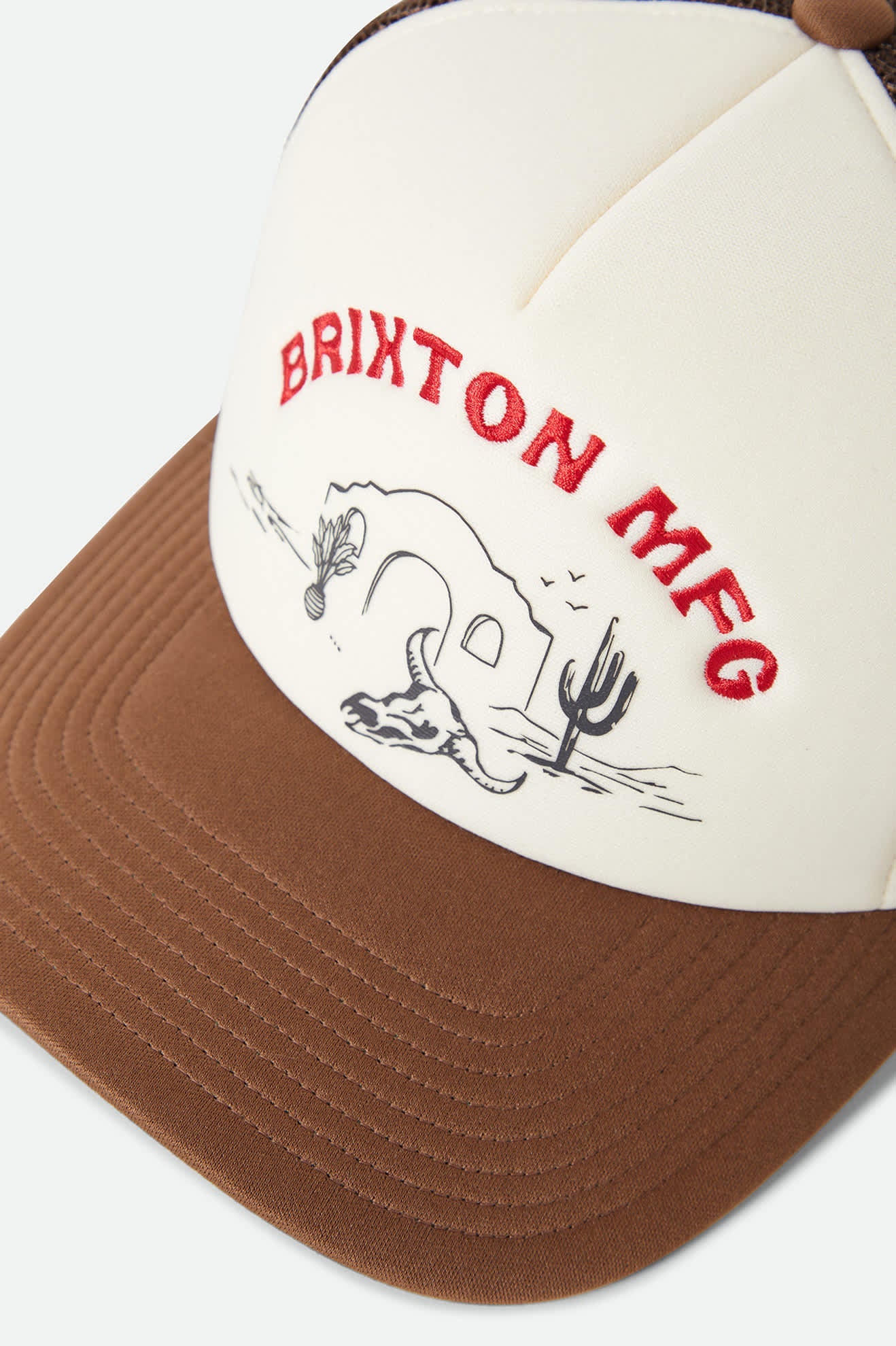 Brixton Women's Desert Leisure NetPlus® Trucker Hat - Pinecone Brown/Whitecap