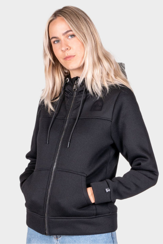 HUNTERS ELEMENT WOMENS DIVIDE HOODIE  - BLACK