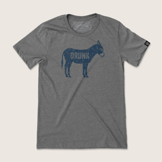 Cowboy Cool Womens Drunk A$$ T-Shirt - Deep Heather