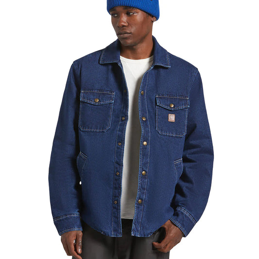 Brixton Men's Durham Lined Jacket - Washed Denim