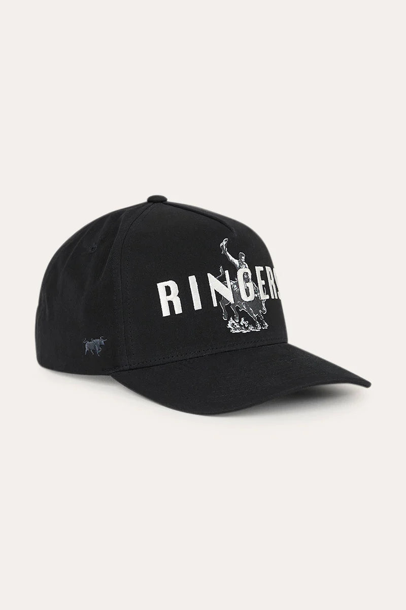 Ringers Western Dust Devil Roadhouse Cap - Washed  Black