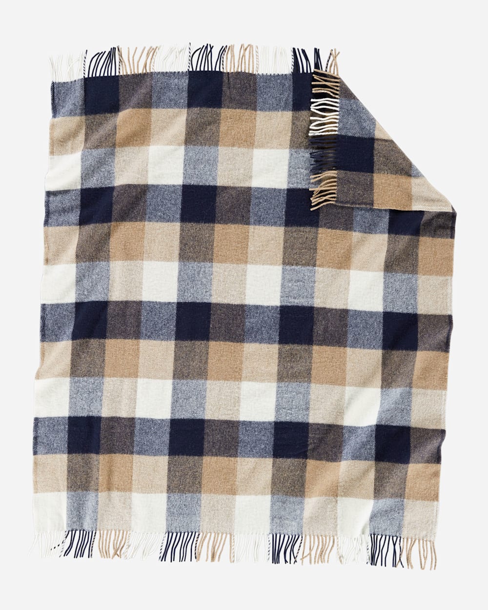 Pendleton ECO-WISE WOOL FRINGED THROW - Black/Ivory