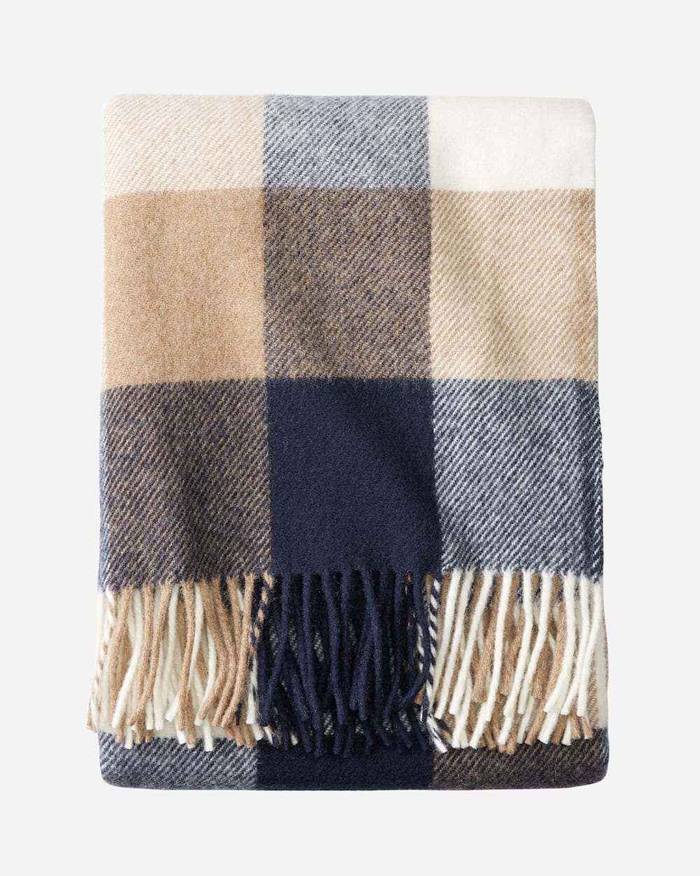 Pendleton ECO-WISE WOOL FRINGED THROW - Black/Ivory