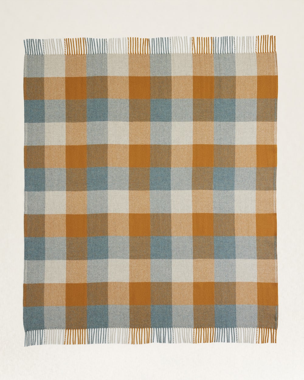 Pendleton ECO-WISE WOOL FRINGED THROW - Black/Ivory