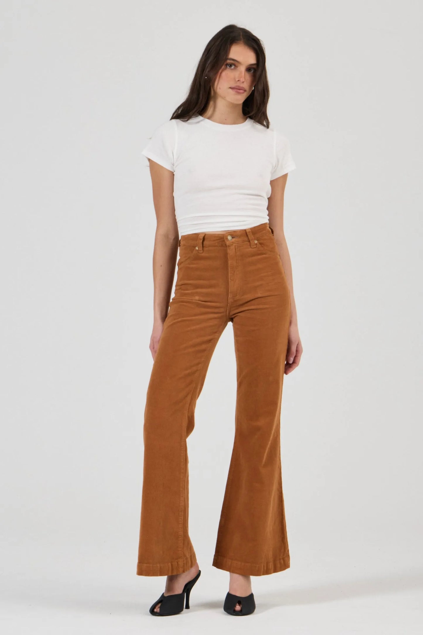Rolla's Eastcoast Flare Jean - Caramel Cord