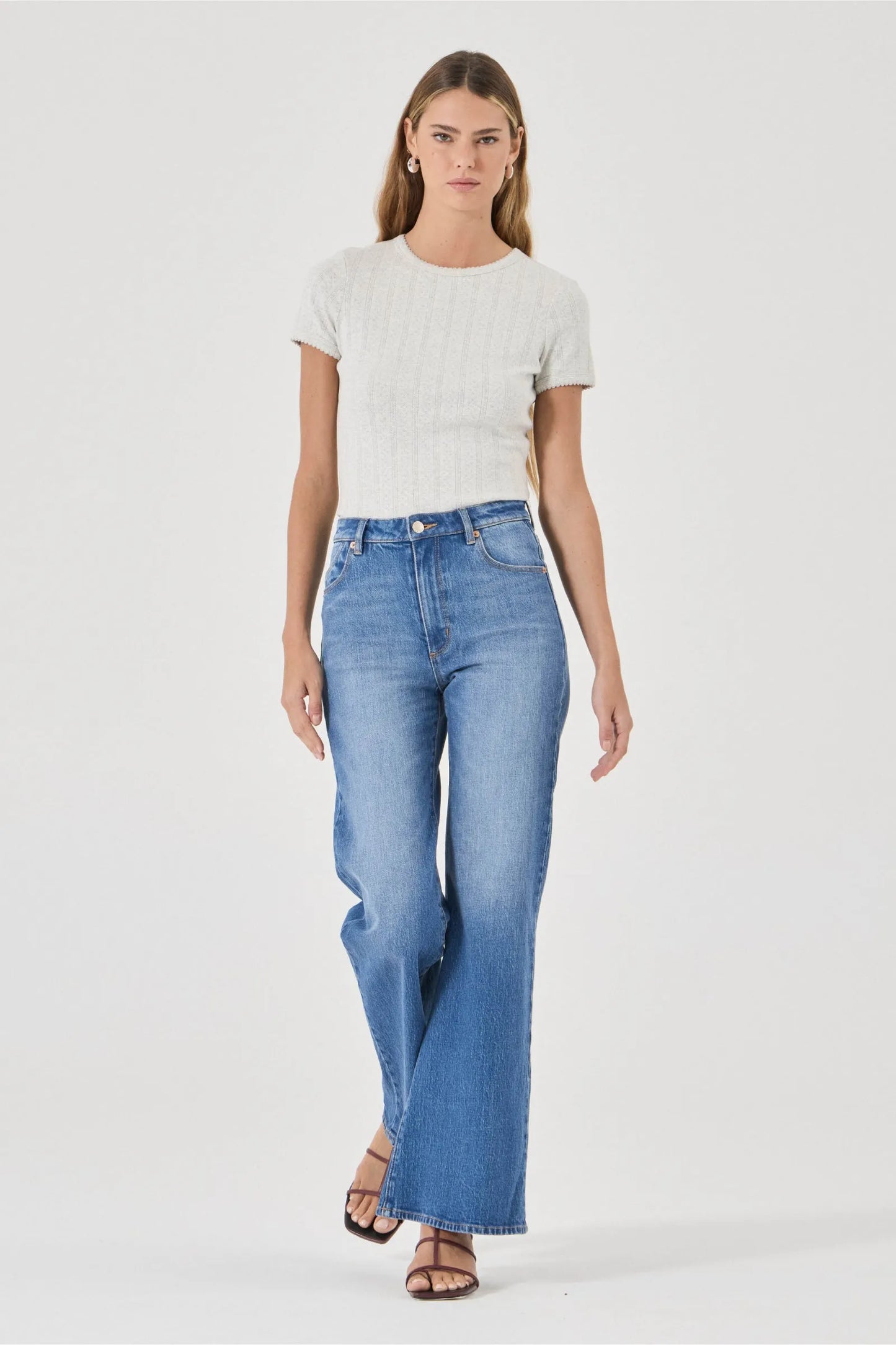 Rolla's Women's Eastcoast Flare Jean - Silverlake