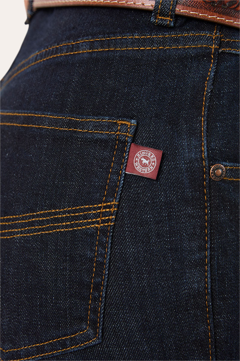 Ringers Western Womens Edith High Rise Bootleg Jean -  Dark Blue