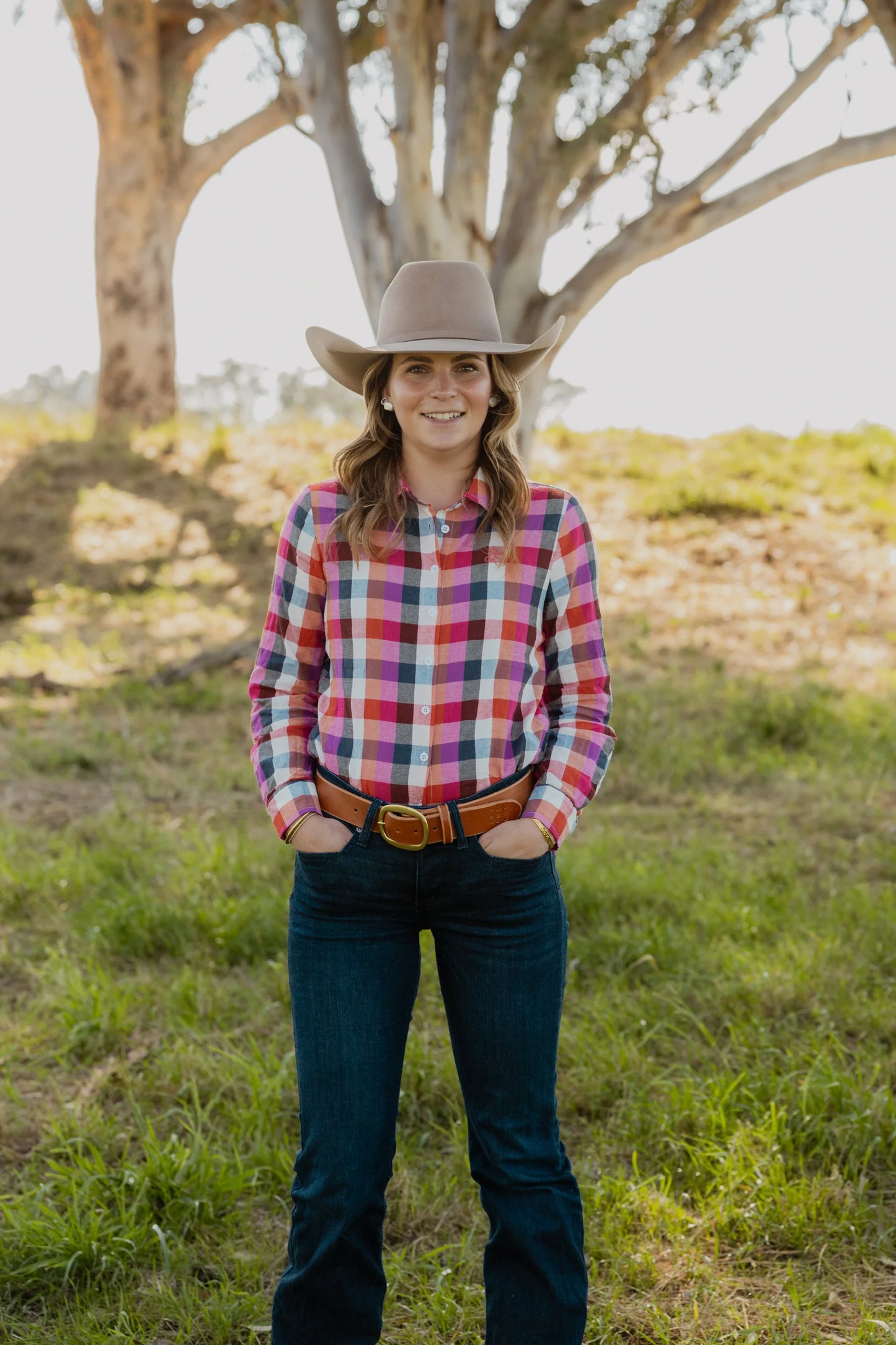 Black Colt Ellie - Pink Check