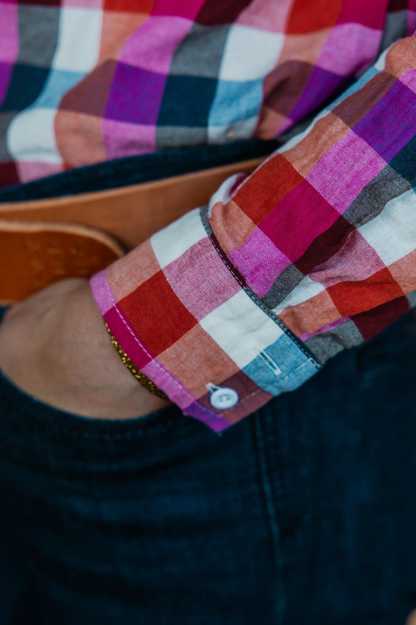 Black Colt Ellie - Pink Check