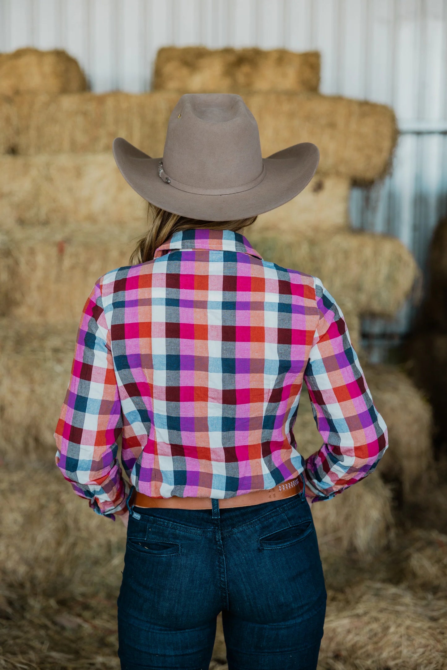 Black Colt Ellie - Pink Check