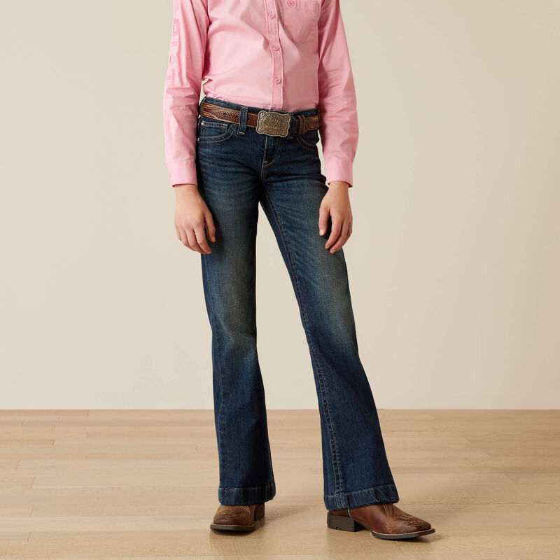 Ariat Girls Elsie Trouser Jeans - PACIFIC