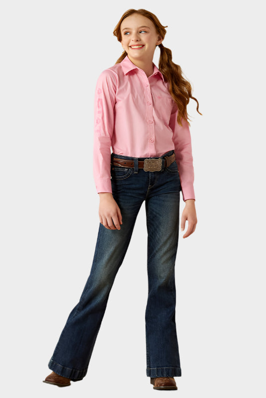 Ariat Girls Elsie Trouser Jeans - PACIFIC