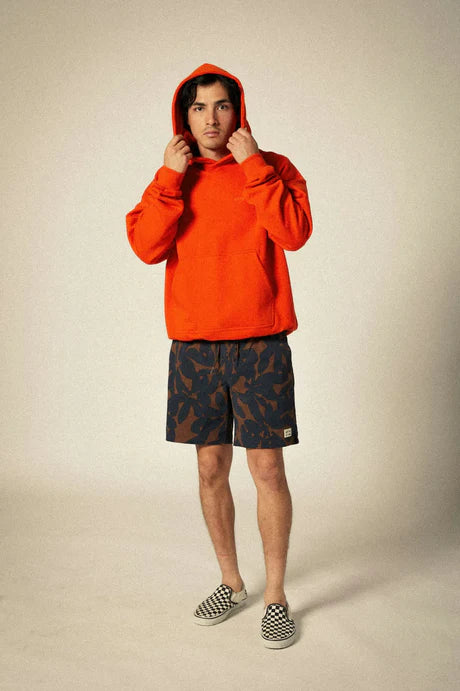 Brixton Mens Embroidered Heavyweight Oversized Hoodie