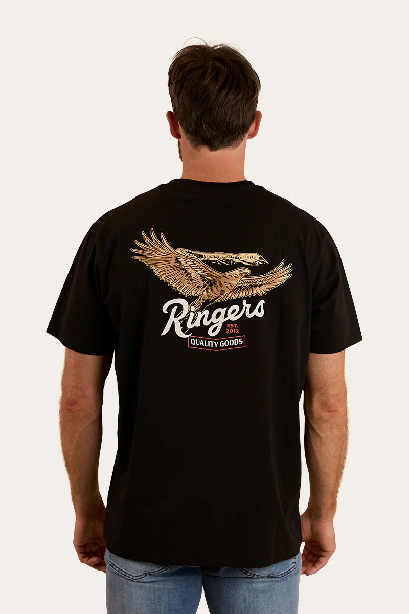 Ringers Western Eureka Mens Loose Fit T-Shirt - Black