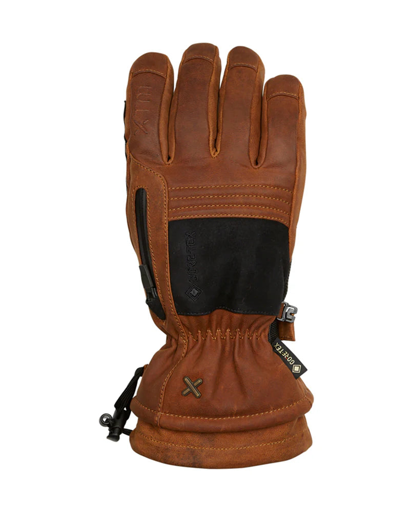 XTM Performance Everest II Leather Gore-tex® Unisex Adults Ski Glove - Rust