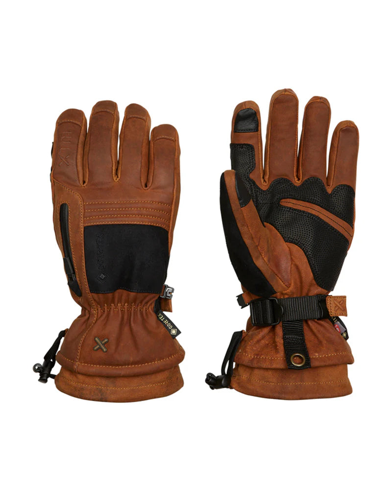 XTM Performance Everest II Leather Gore-tex® Unisex Adults Ski Glove - Rust