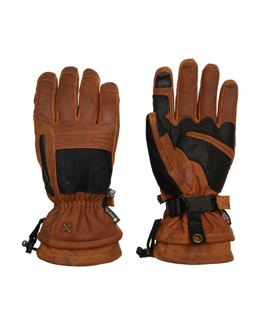 XTM Performance Everest II Leather Gore-tex® Unisex Adults Ski Glove - Rust