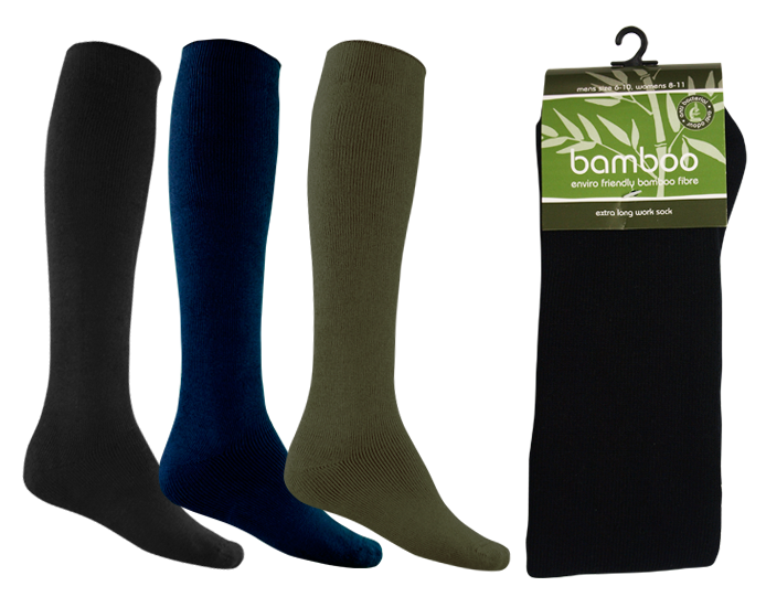 Bamboo Textile Extra Long Thick Socks