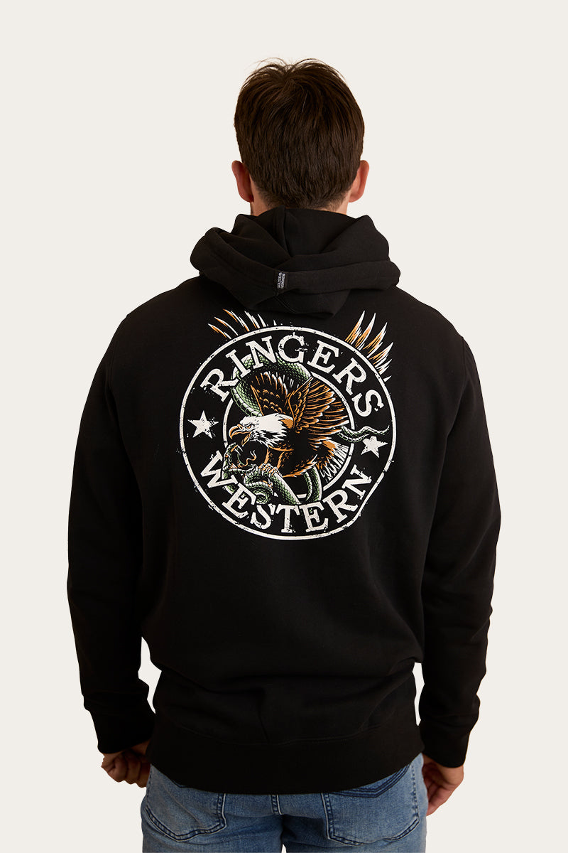 Ringers Western Mens Eyrie Pullover Hoodie - Black