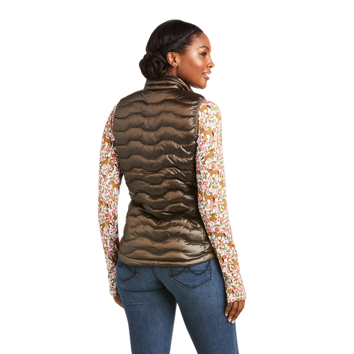 Ariat Women's Ideal 3.0 Down Vest - Iridescent Banyan Bark