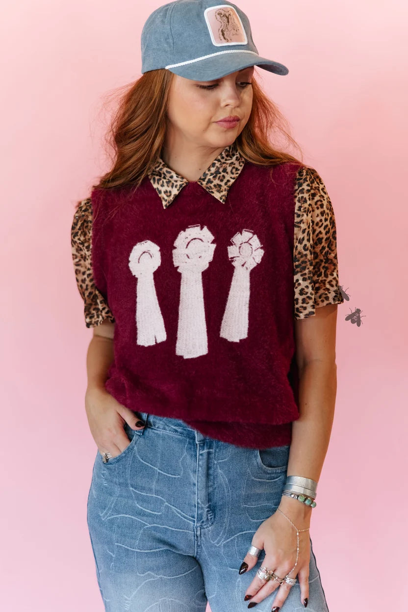2 Fly Co Fuzz Ranch Ribbons Top
