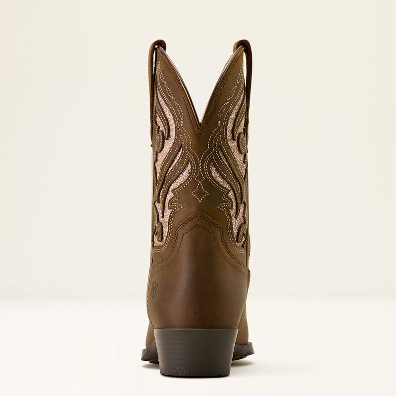 Ariat Kid's Fashion Bliss D Toe Western Boot - SASSY BROWN