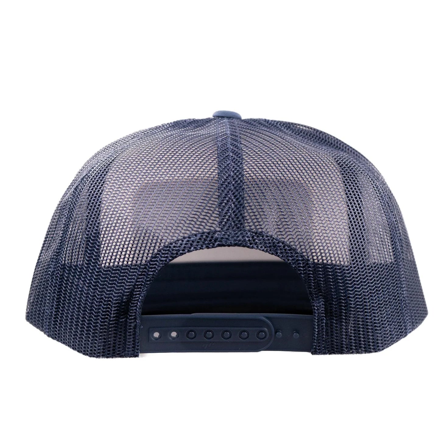 Lazy J Ranch White & Navy Heritage Classic Five Panel Trucker Hat