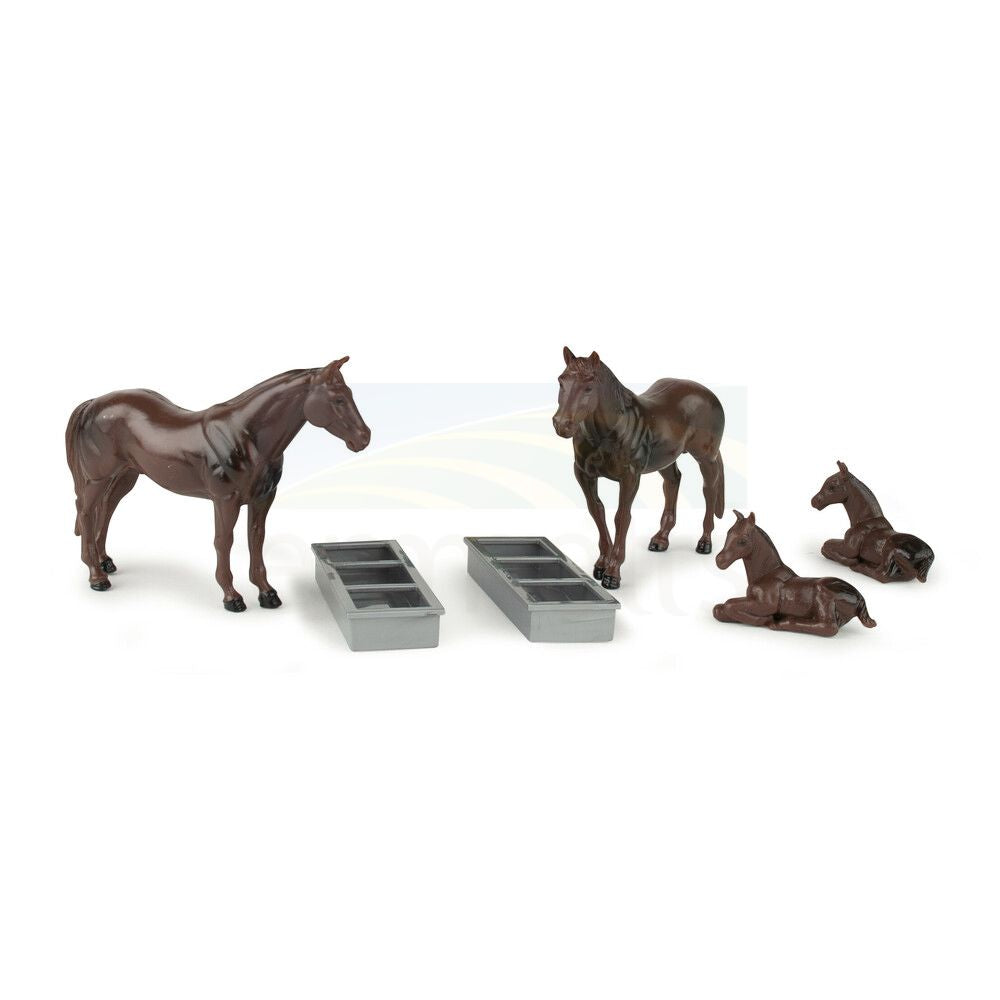 John Deere - 1:32 (5075E) Tractor Hauling Set with Ford Pickup and Trailer