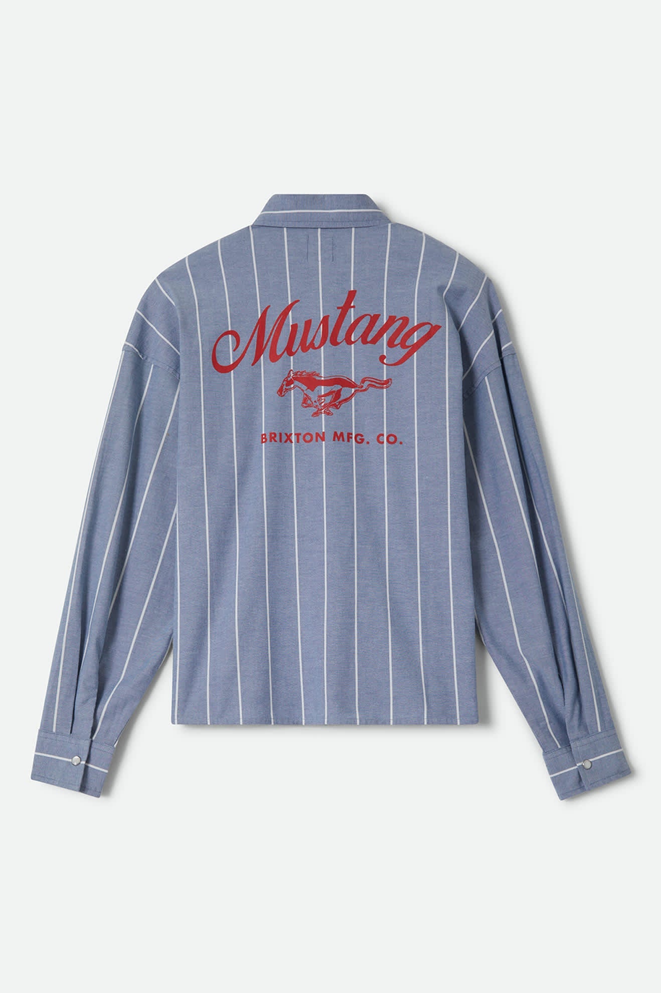 Brixton Women's Ford Mustang Sally Shirt - Blue Chambray/Stripe