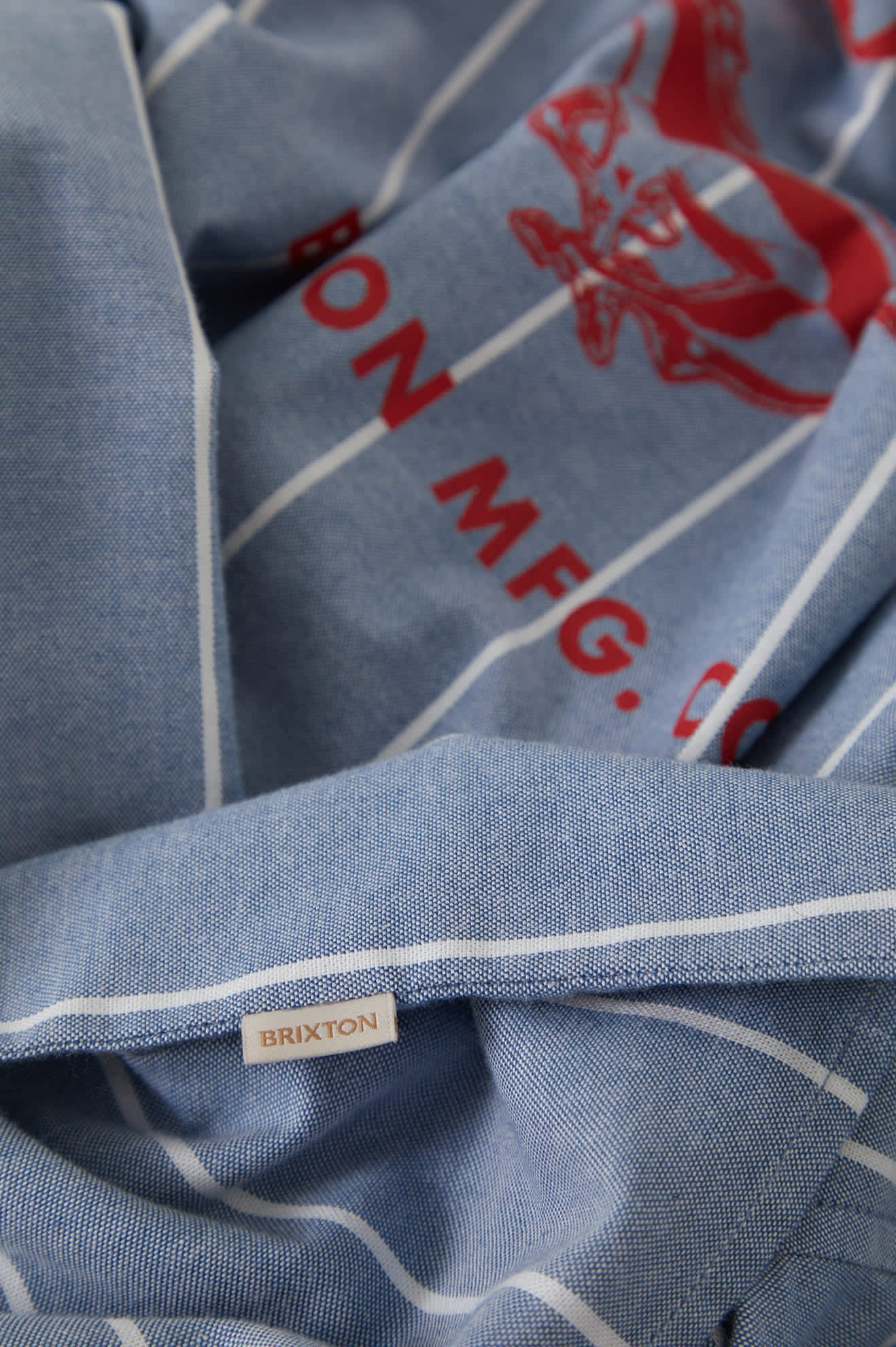 Brixton Women's Ford Mustang Sally Shirt - Blue Chambray/Stripe