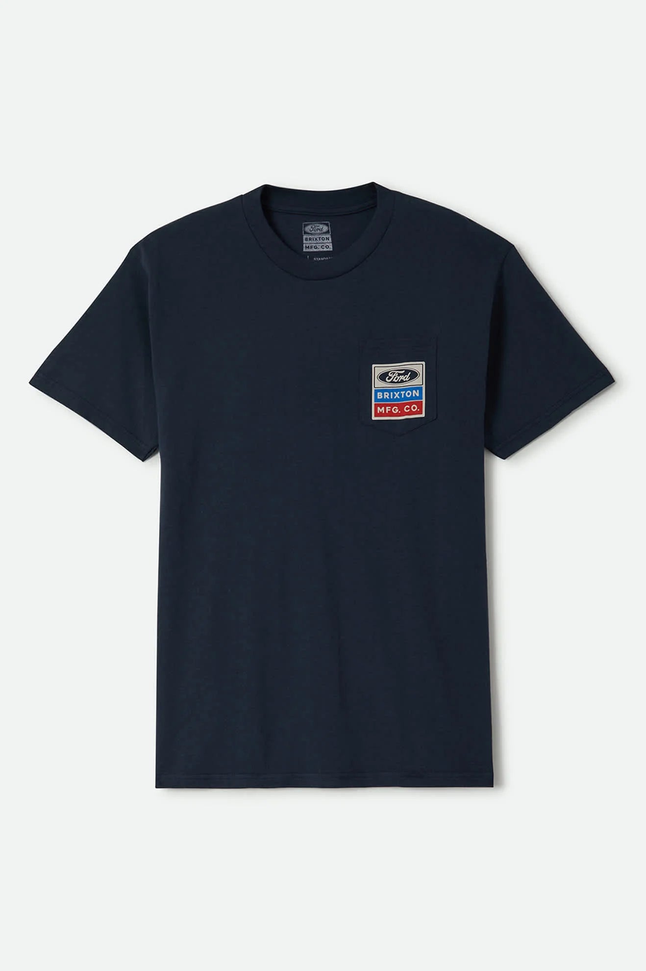 Brixton Men's Ford Service Dept Pocket T-Shirt - American Navy
