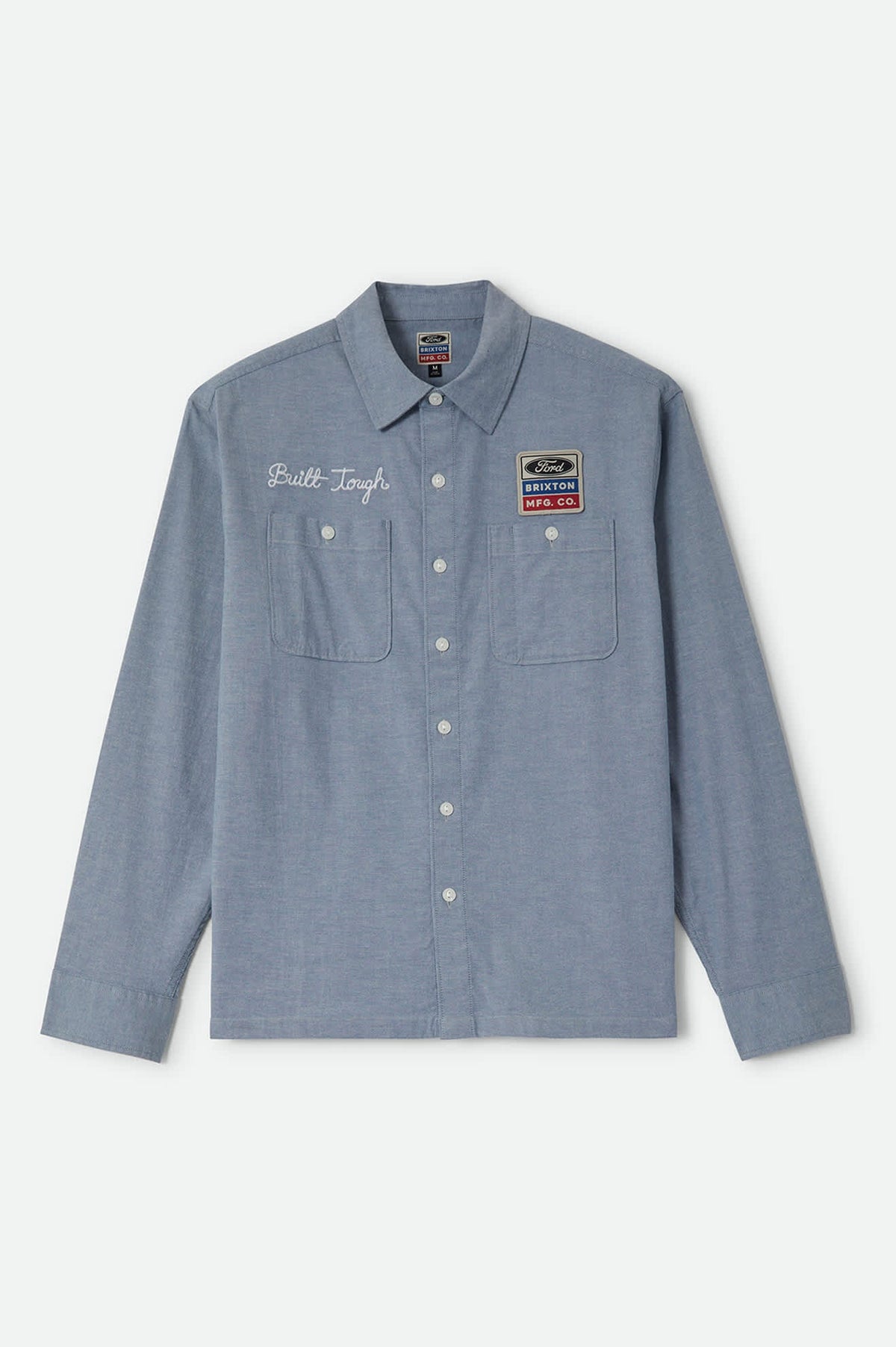 Brixton Men's Ford Service Dept Workshirt - Blue Chambray