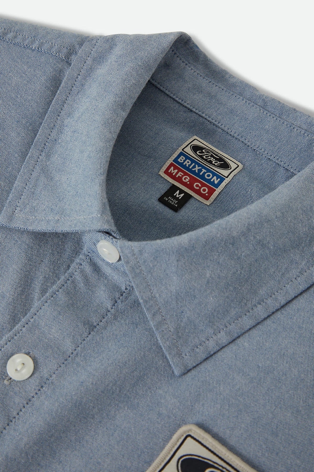 Brixton Men's Ford Service Dept Workshirt - Blue Chambray